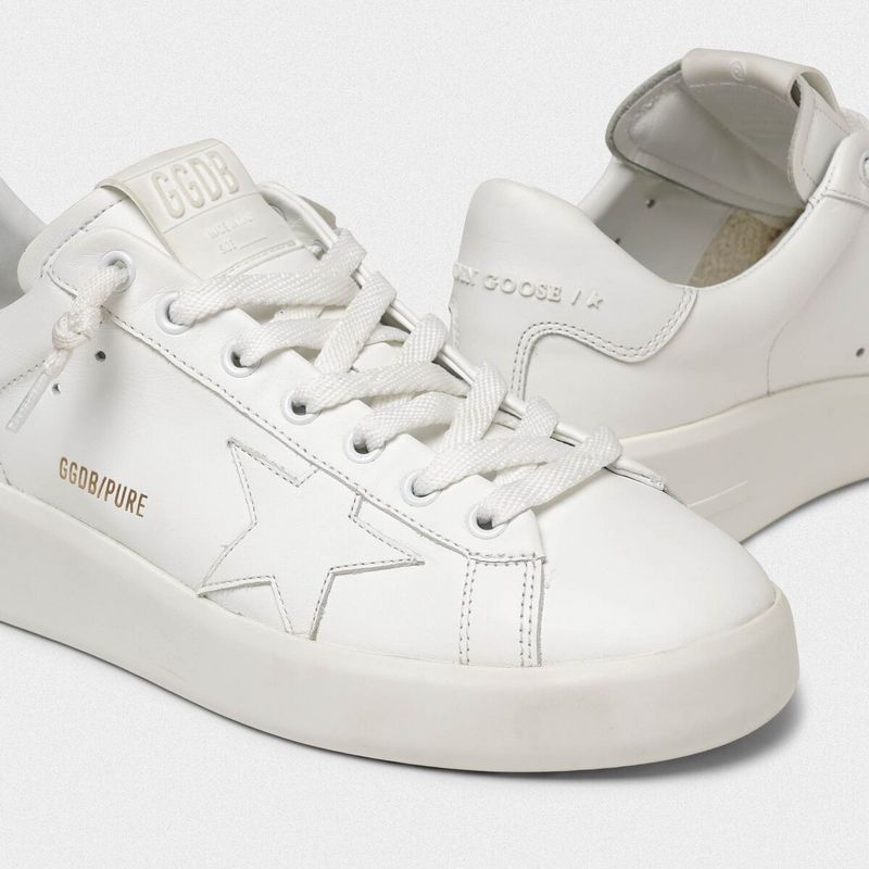Giày Golden Goose Pure Star White G36WS603-A2 - Ảnh 4