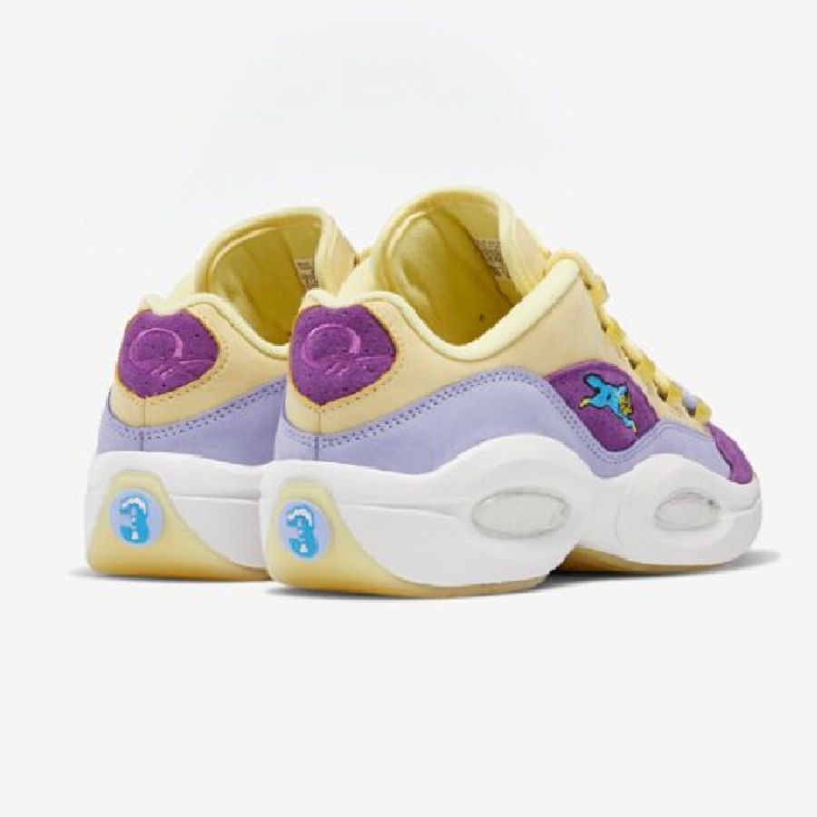 Giày Reebok BBC Ice Cream x Question Low Yellow Lilac Glow G55351 - Ảnh 5