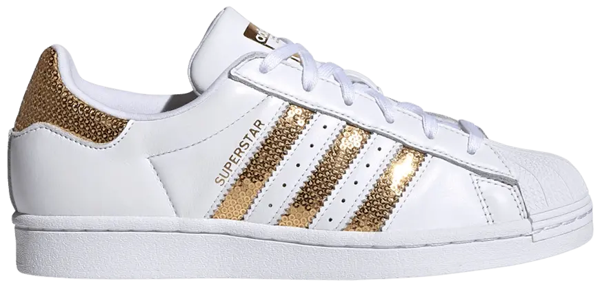 Giày Adidas Wmns Superstar 'White Gold Sequins' G55658