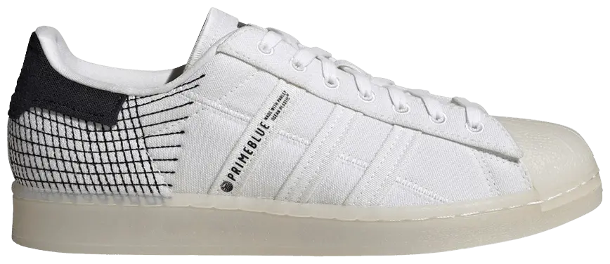 Giày Adidas Superstar Primeblue 'White Black' G58198