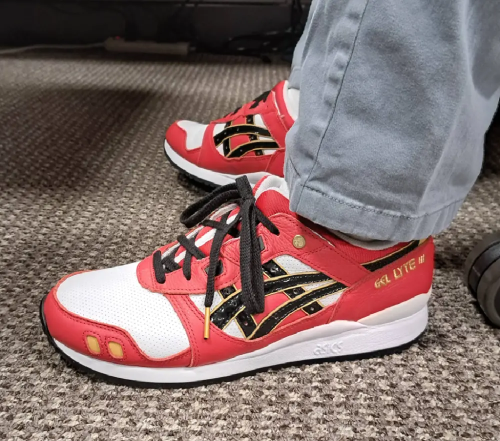 Giày Asics Gel Lyte 3 OG 'Red Daruma' 1201A180-600 - Ảnh 3