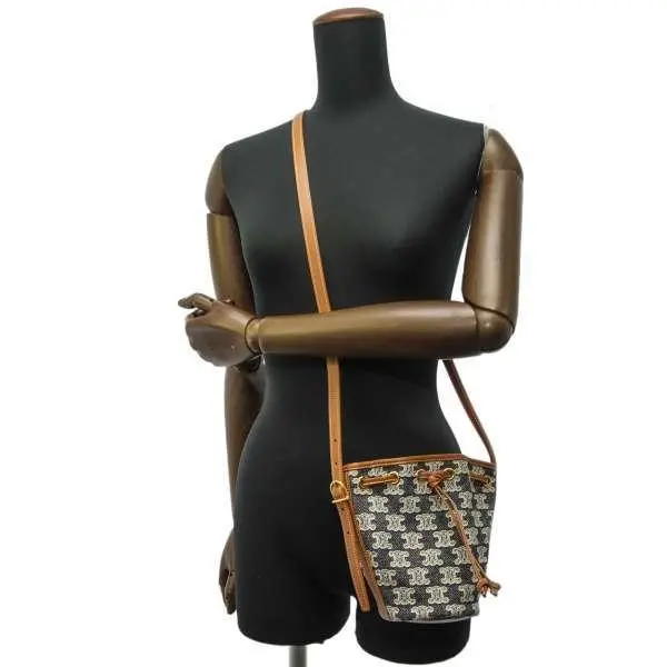 Túi Celine Mini Handbag Triomphe Canvas 10H492CR1-07OC - Ảnh 3