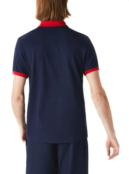 Áo Lacoste Color Block Light Knit Polo YH1532-LAW - Ảnh 3