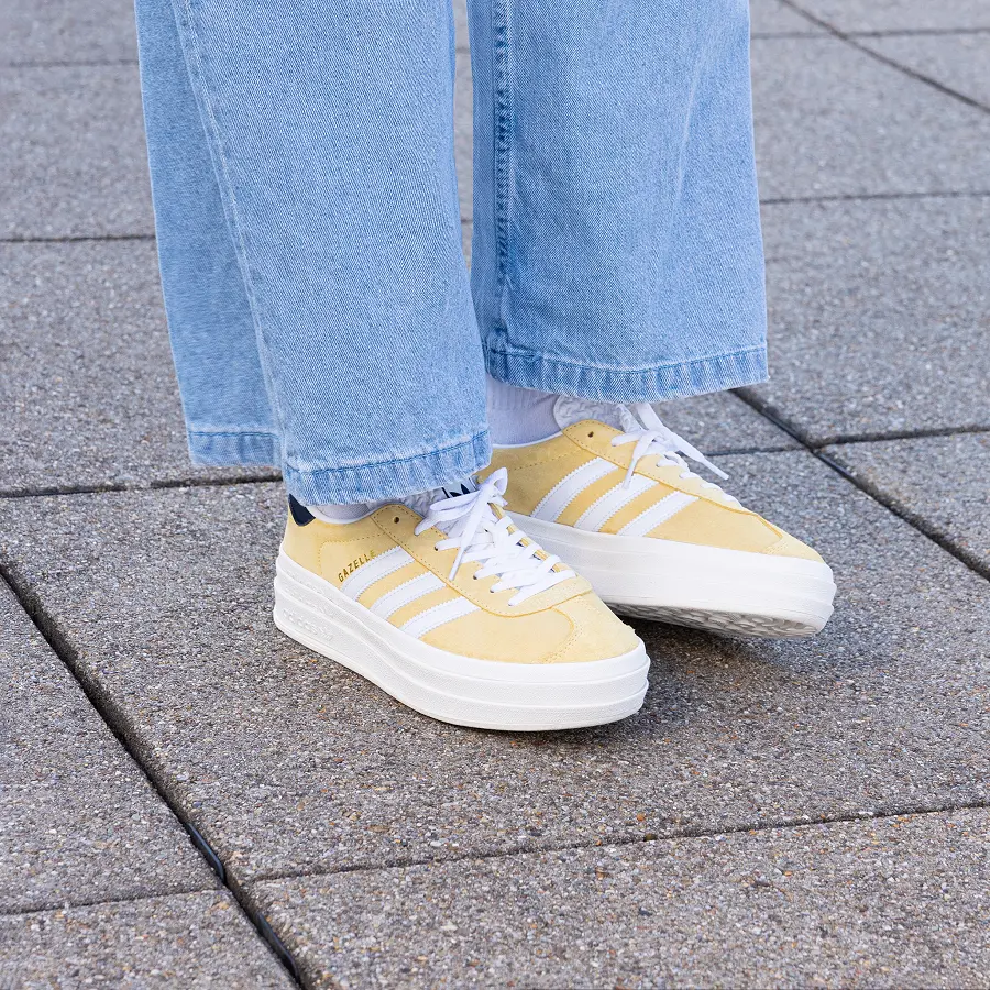 Giày Adidas Gazelle Bold 'Almost Yellow' HQ6891 - Ảnh 4