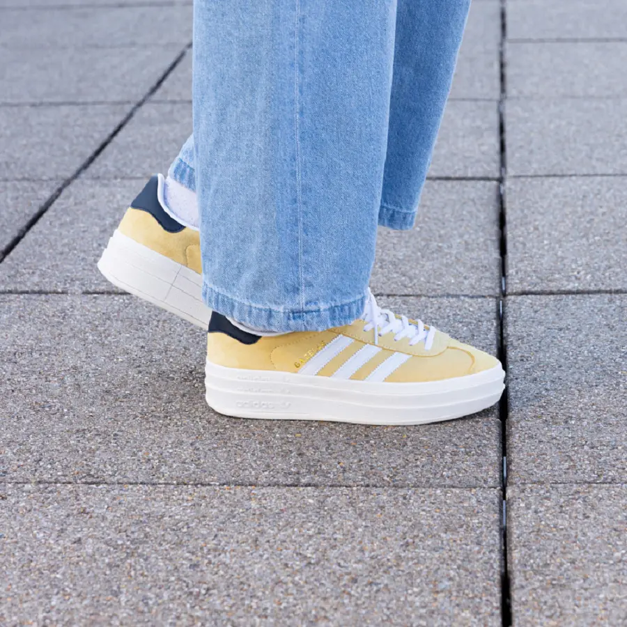 Giày Adidas Gazelle Bold 'Almost Yellow' HQ6891 - Ảnh 3