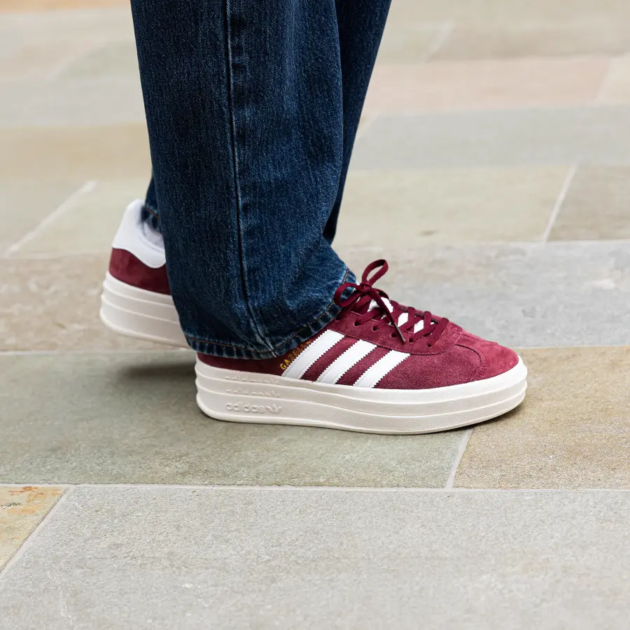 Giày Adidas Gazelle Bold 'Shadow Red' HQ6892 - Ảnh 5