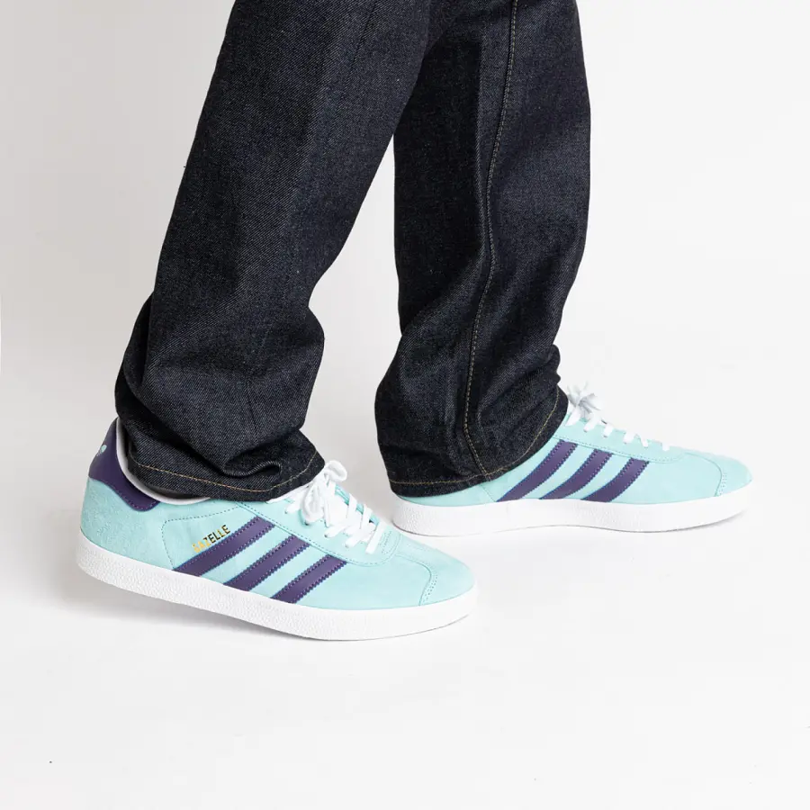Giày Adidas Originals Gazelle 'Clear Aqua Tech Purple' IG0668 - Ảnh 5