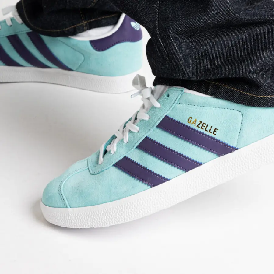 Giày Adidas Originals Gazelle 'Clear Aqua Tech Purple' IG0668 - Ảnh 4