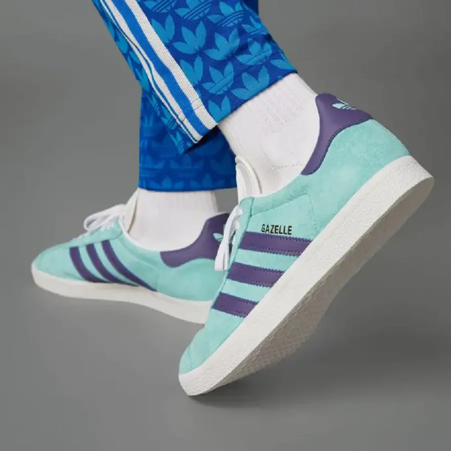 Giày Adidas Originals Gazelle 'Clear Aqua Tech Purple' IG0668 - Ảnh 3