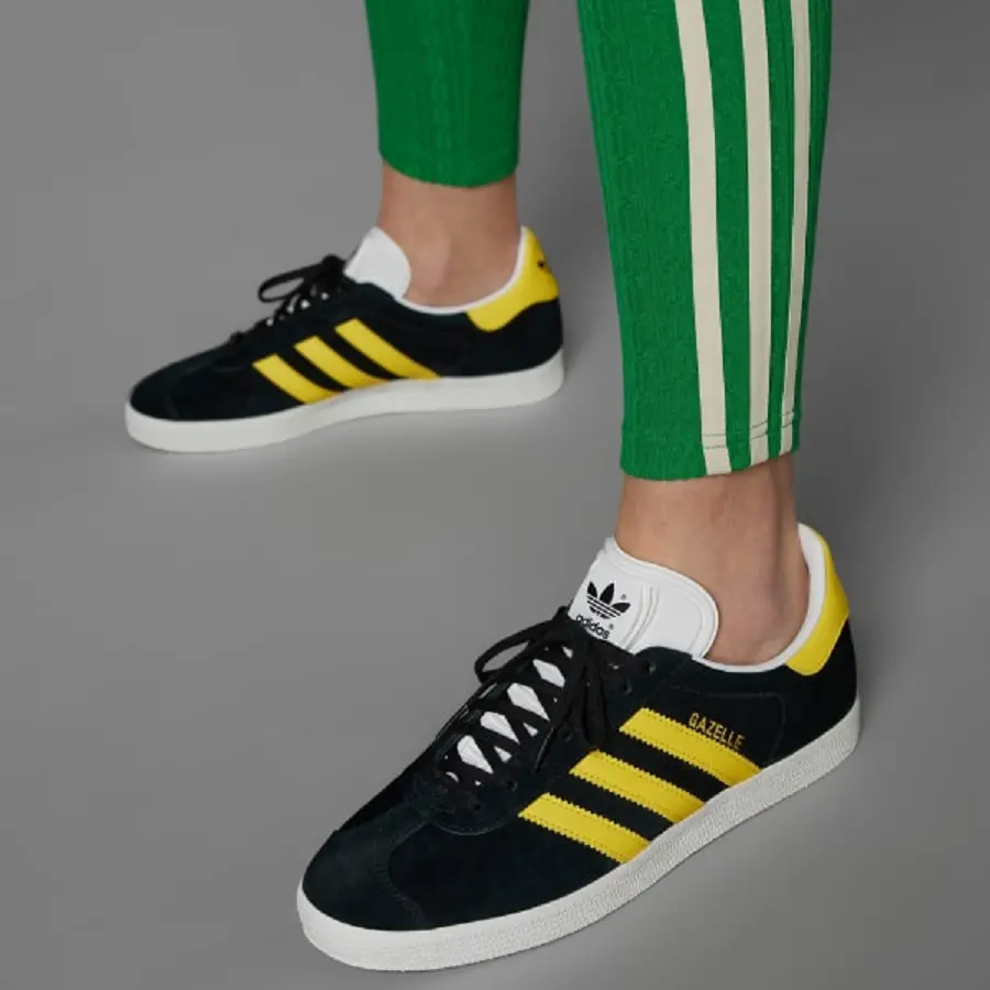 Giày Adidas Originals Gazelle 'Black Impact Yellow' IG0669 - Ảnh 5
