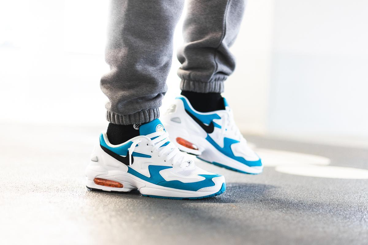 Giày Nike Air Max 2 Light OG 'Blue Lagoon' AO1741-100 - Ảnh 5