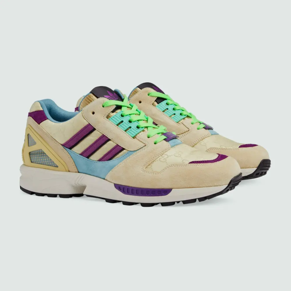 Giày Adidas X Gucci Zx8000 Sneaker 'Beige Purple' 721936-AAA9C-9341 - Ảnh 6