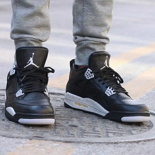 Giày Nike Air Jordan 4 Retro BG 'Oreo' 408452-003 - Ảnh 4