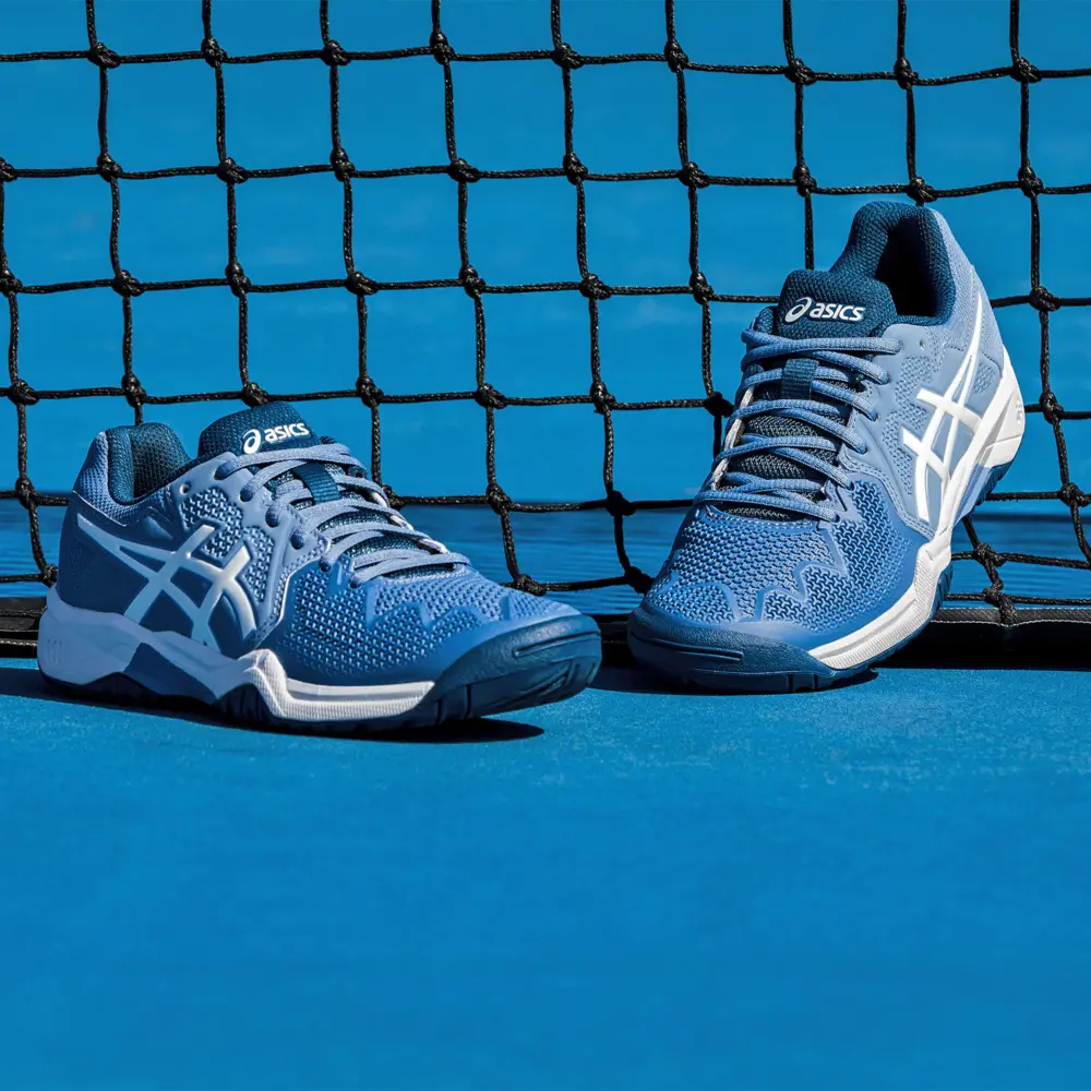 Alternative view of Giày Asics Gel Resolution 8 GS 'Blue Harmony White' 1044A018-404