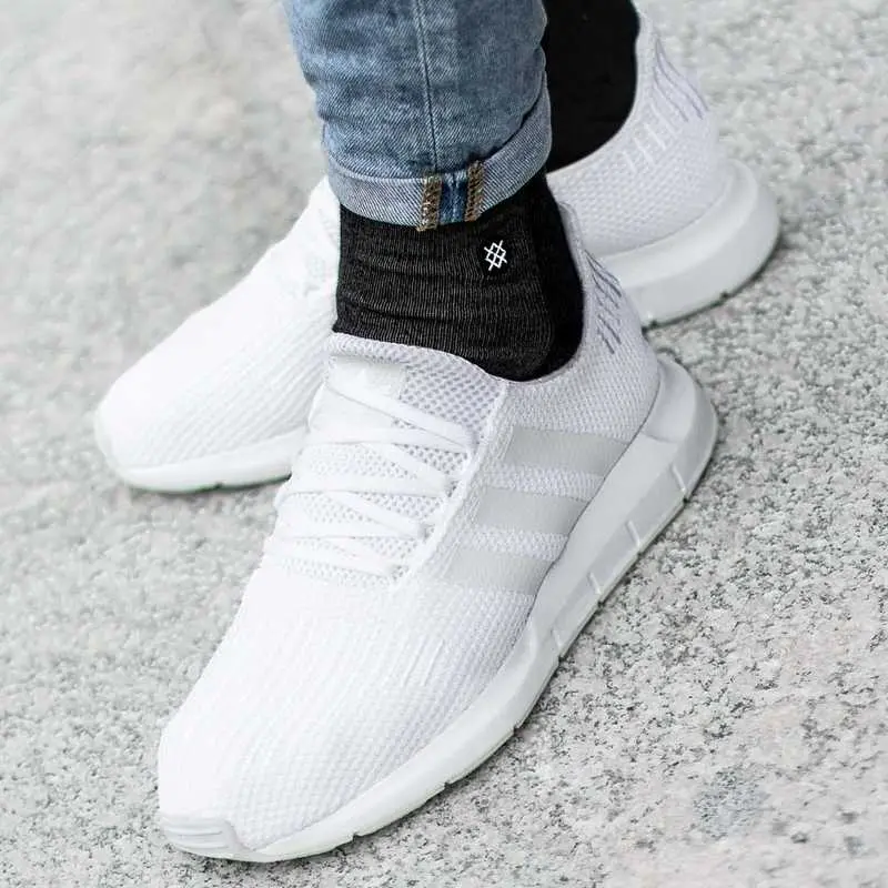 Giày Adidas Swift Run 'Triple White' B37725 - Ảnh 7