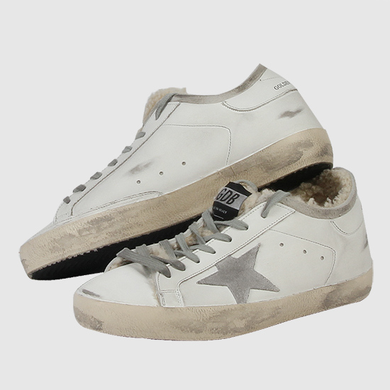 Giày Golden Goose Superstar Shearling Sneaker 'White' G35MS590-Q75 - Ảnh 2