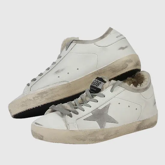 Alternative view of Giày Golden Goose Superstar Shearling Sneaker 'White' G35MS590-Q75