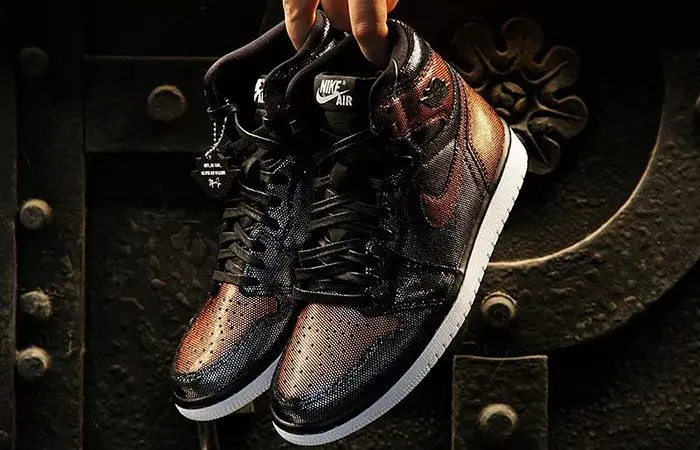 Giày Nike Jordan 1 Retro High Fearless Metallic 'Rose Gold' CU6690-006 - Ảnh 5