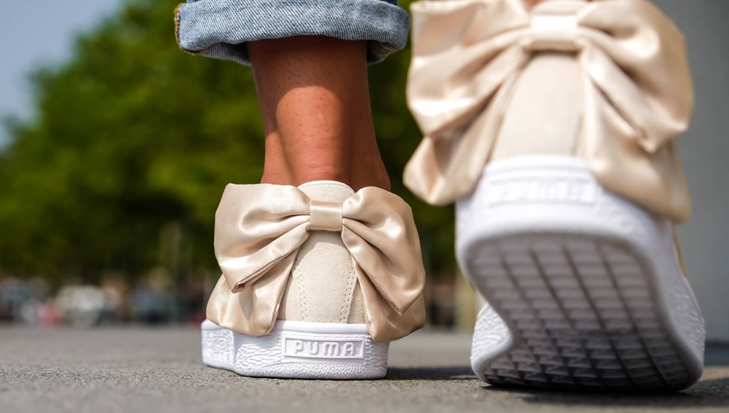 Giày Puma Women's Suede Bow Varsity 'Marshmallow Metallic Gold' 367732-03 - Ảnh 5