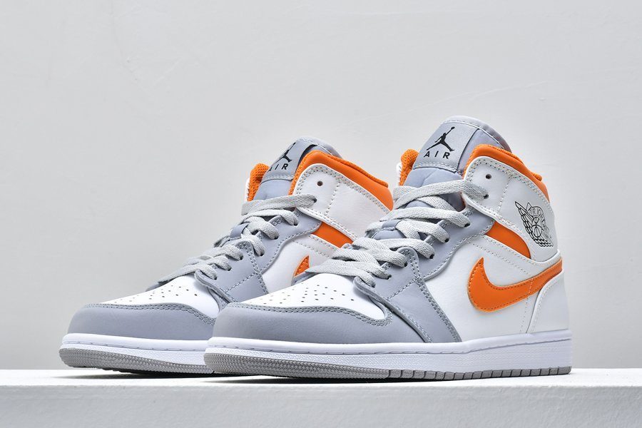 Giày Nike Air Jordan 1 Mid 'Starfish Pure Platinum' CW7591-100 - Ảnh 6