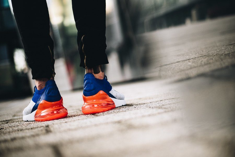 Giày Nike Air Max 270 Flyknit 'Blue Crimson' AO1023-101 - Ảnh 3