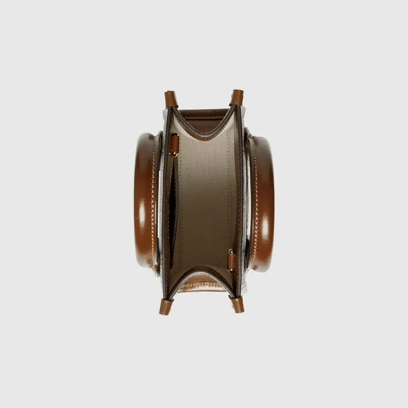 Alternative view of Túi Gucci Mini Tote With Interlocking G Beige And Brown Leather 671623-92TCG-8563