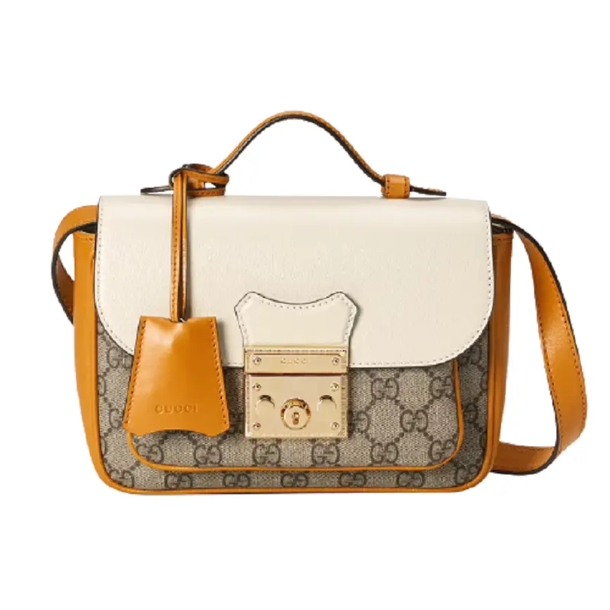 Túi Gucci Padlock Mini GG Supreme Burnt Orange Leather 658487-2ZGAG-9763