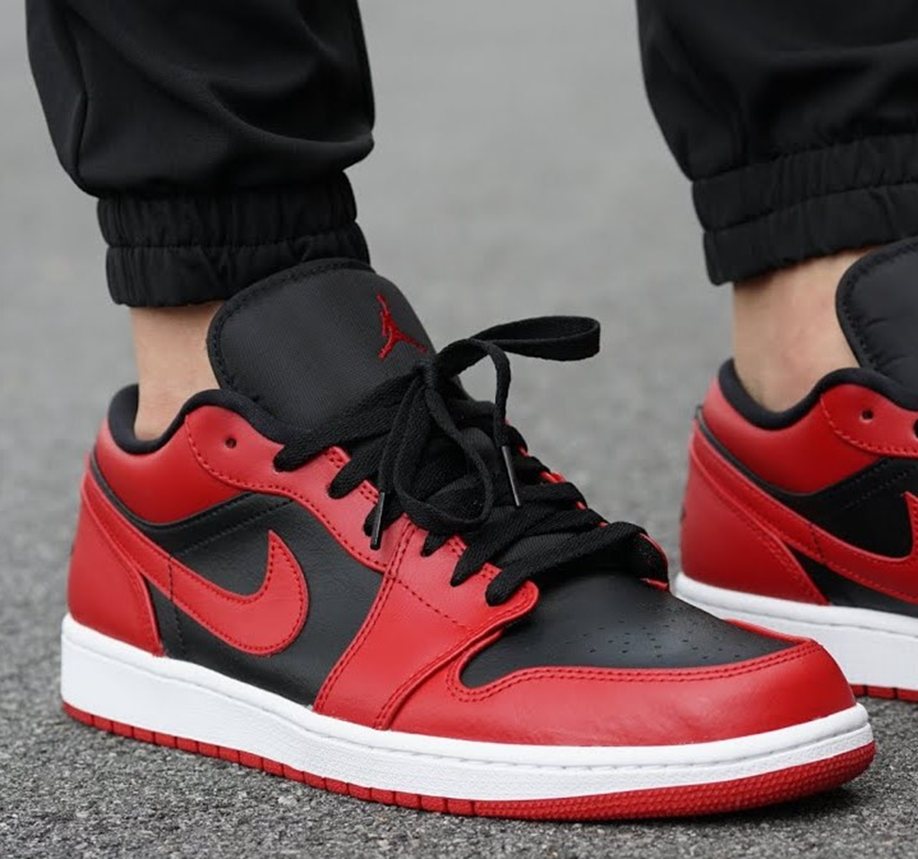 Giày Nike Air Jordan 1 Low 'Reverse Bred' 553558-606 - Ảnh 3