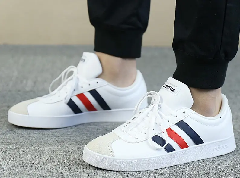 Giày Adidas Neo VL Court 2.0 White Navy Blue DA9884 - Ảnh 3
