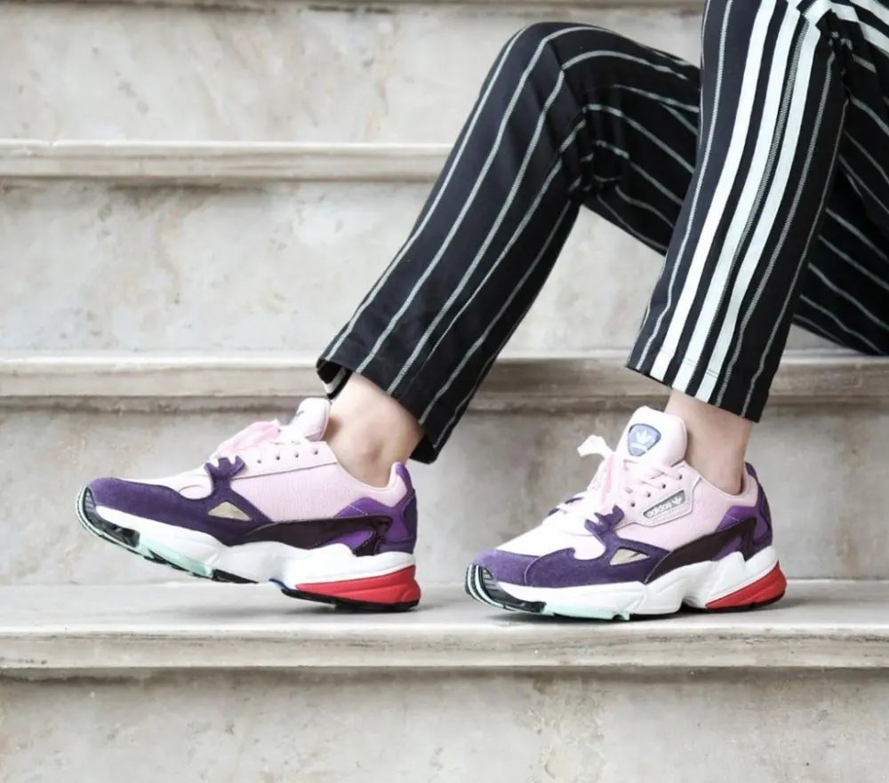 Alternative view of Giày Adidas Wmns Falcon 'Clear Pink Purple' BD7825