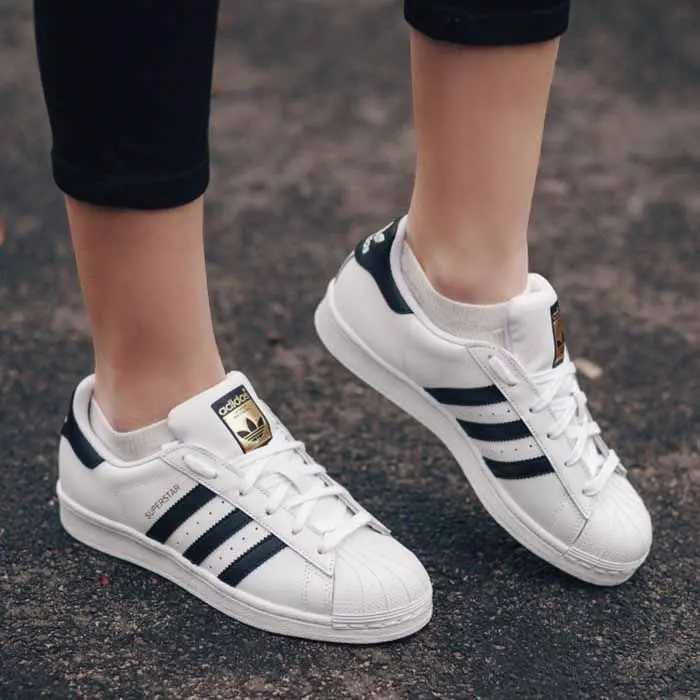 Alternative view of Giày Adidas Original Superstar 'White x Black' FU7712