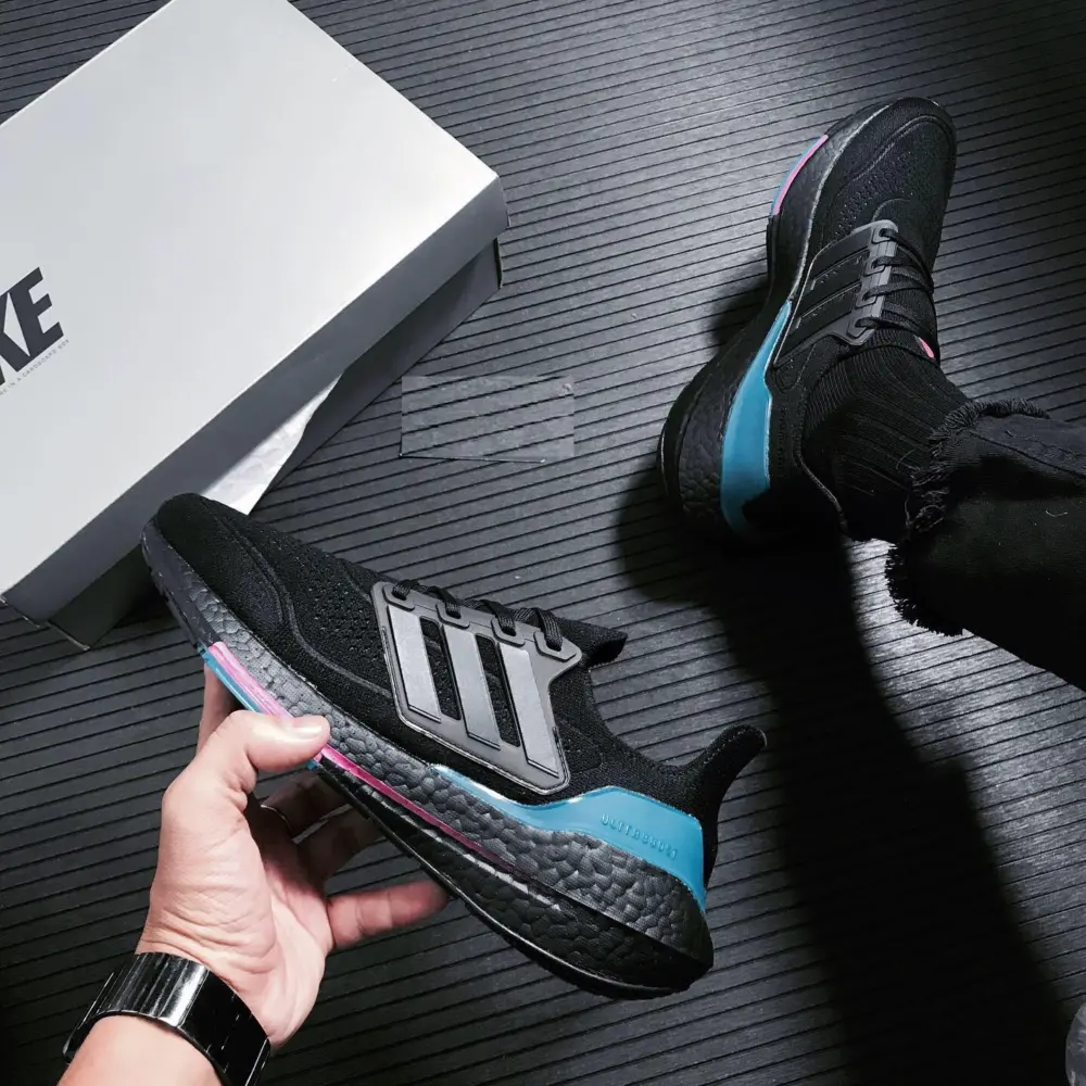 Giày Adidas UltraBoost 21 'Black Active Teal' FZ1921 - Ảnh 7