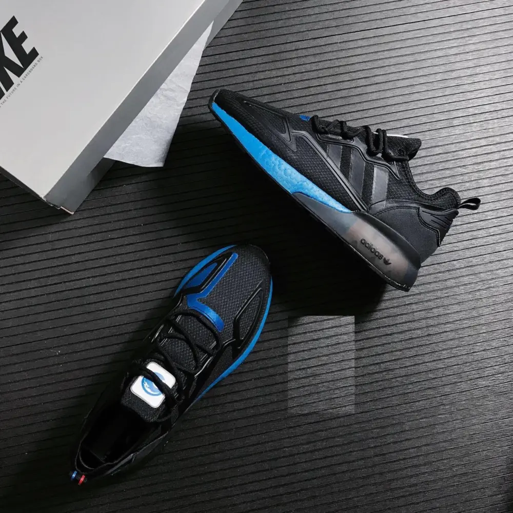 Giày Adidas ZX 2K Boost 'Black Glow Blue' FX7029 - Ảnh 4