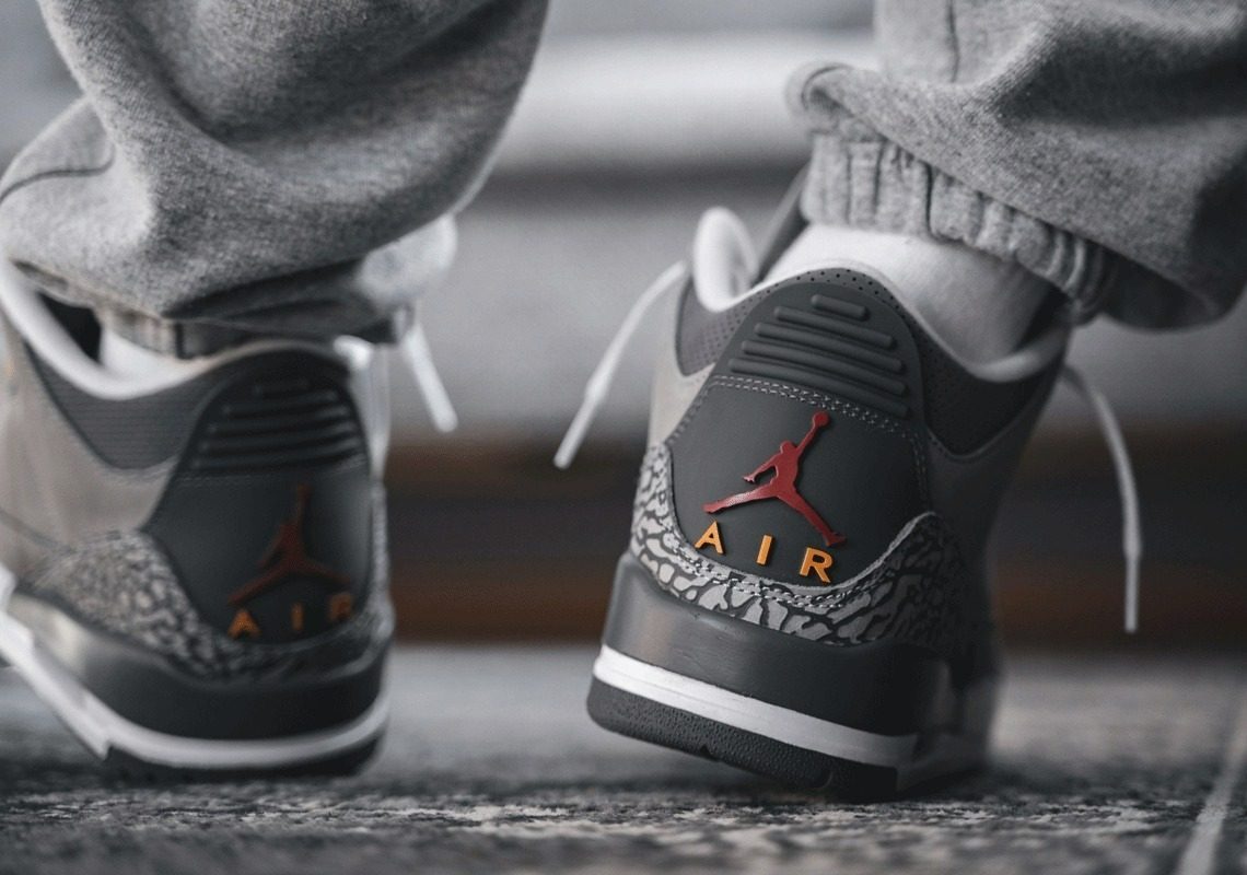 Giày Nike Air Jordan 3 Retro GS 'Cool Grey' 398614-012 - Ảnh 4