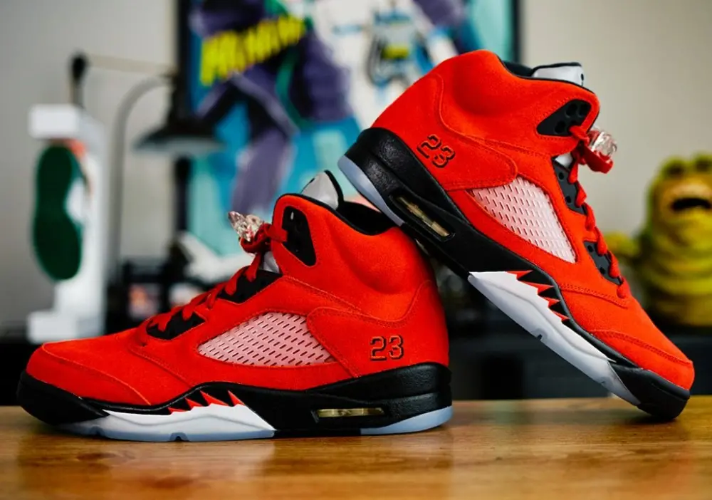 Giày Nike Air Jordan 5 Retro GS 'Raging Bull' 2021 440888-600 - Ảnh 4