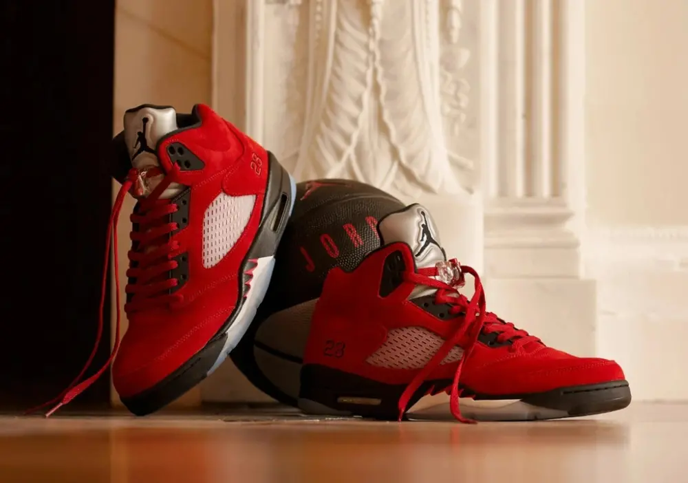 Giày Nike Air Jordan 5 Retro GS 'Raging Bull' 2021 440888-600 - Ảnh 5