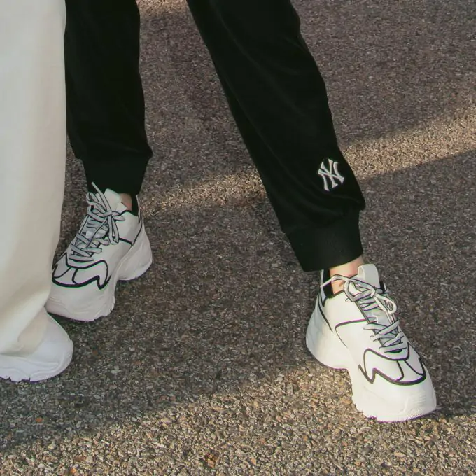 Giày MLB Big Ball Chunky NY 'White Black Line' 3ASHCLS2N-50BKS - Ảnh 5