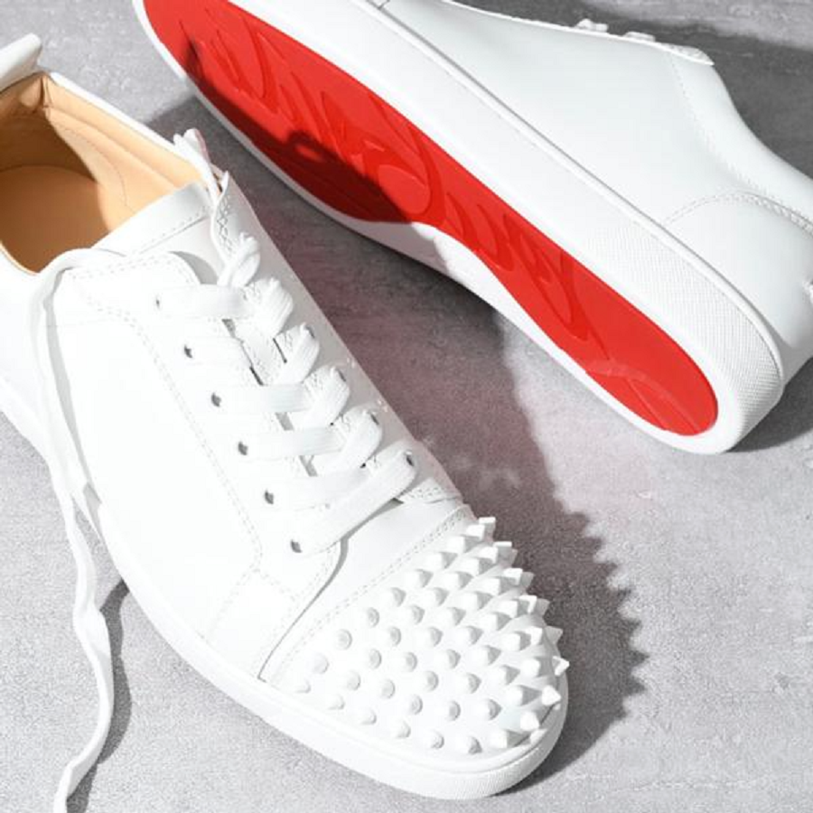 Giày Christian Louboutin Louis Junior Spikes 'White' 11305733047 - Ảnh 5