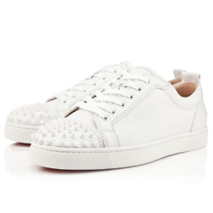 Alternative view of Giày  Christian Louboutin Louis Junior Spikes 'White' 11305733047