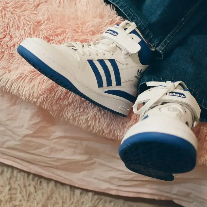 Alternative view of Giày Adidas Forum Mid 'White Royal Blue' FY4976