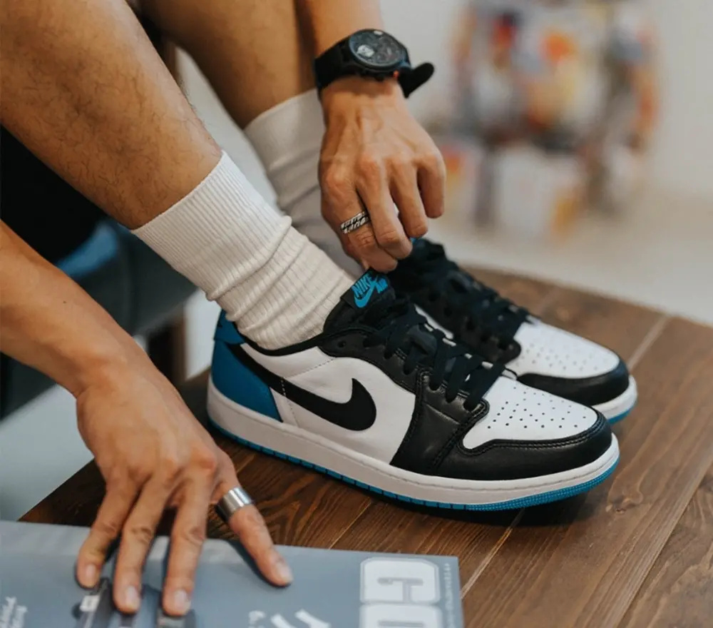 Giày Nike Air Jordan 1 Retro Low OG 'Powder Blue' CZ0790-104 - Ảnh 5