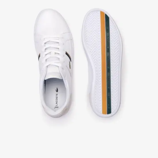 Giày Folder Lacoste SIDELINE White FLLAAA1M22 - Ảnh 4