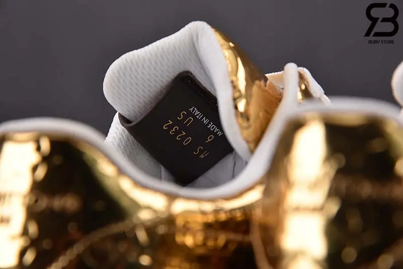 Giày Air Force 1 Low x Louis Vuitton 'Metallic Gold' - Ảnh 4