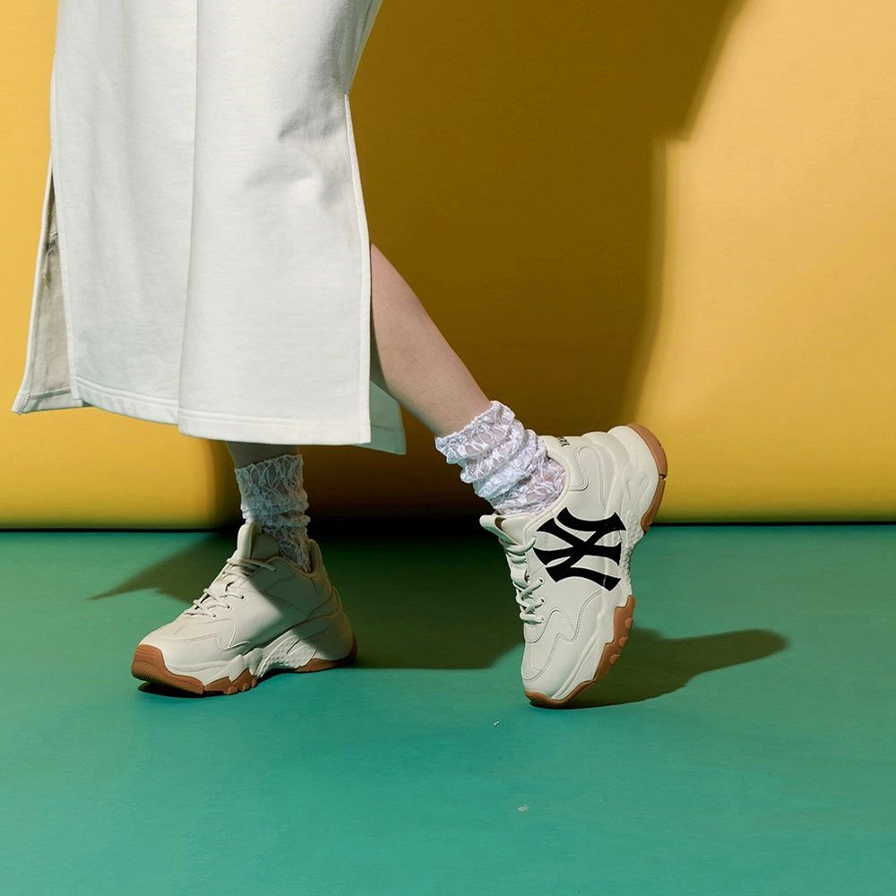 Giày MLB BigBall Chunky A New York Yankees 'White Black' 3ASHC101N-50BGL - Ảnh 5