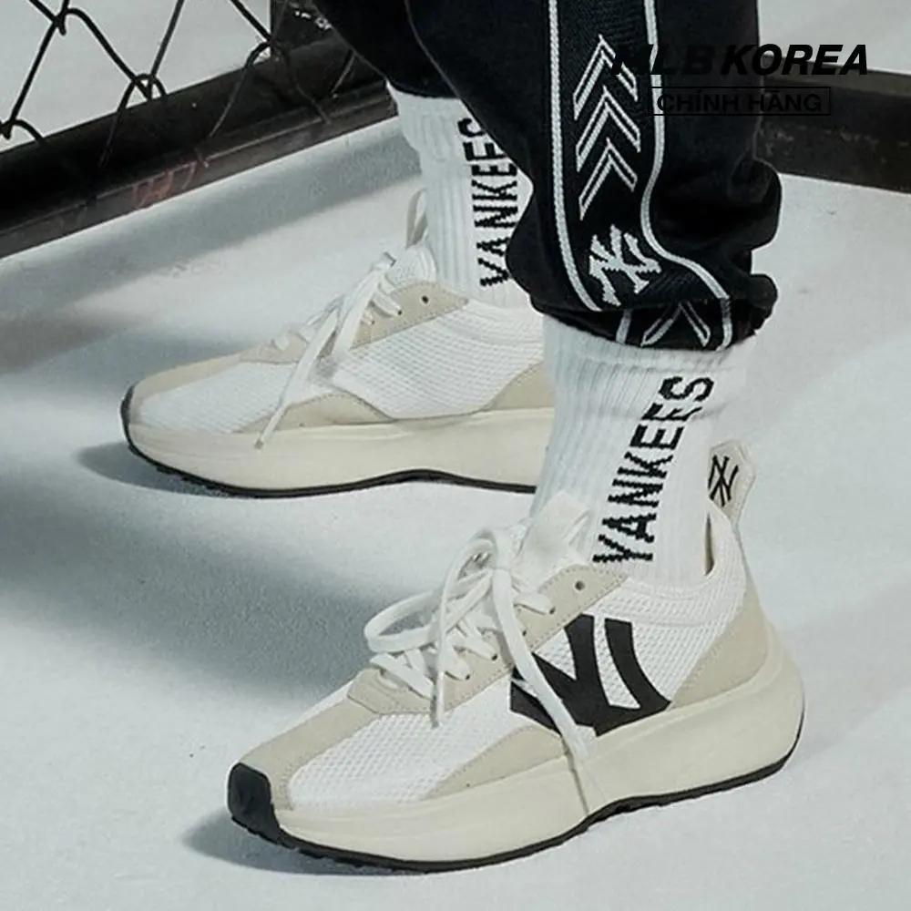 Giày MLB Chunky Jogger Seambakk New York Yankees 3ASXXB21N-50IVS - Ảnh 7