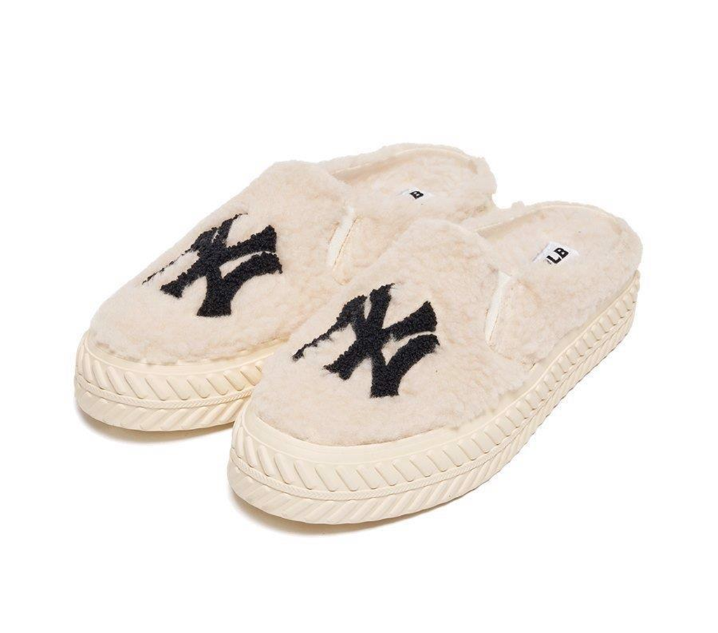 Giày MLB Playball Fleece Mule New York Yankees 3AMUUD216-50CRS - Ảnh 4
