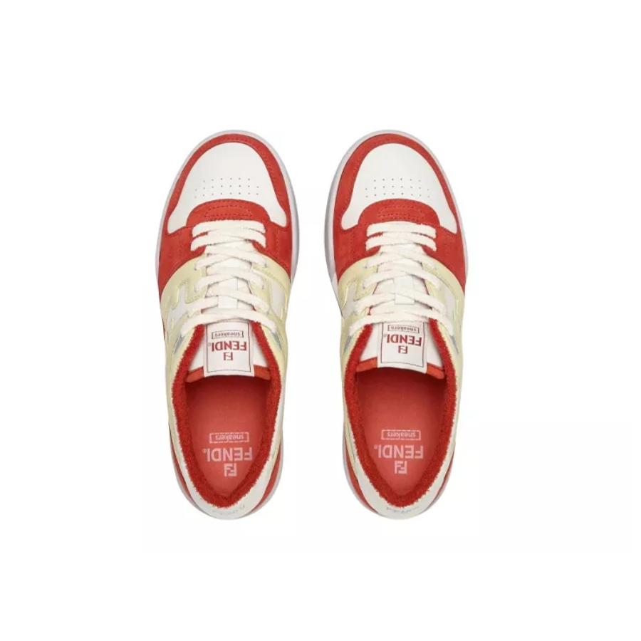 Giày Fendi Low Tops 'Cream Red' 7E1493AI1NF1H1D - Ảnh 4