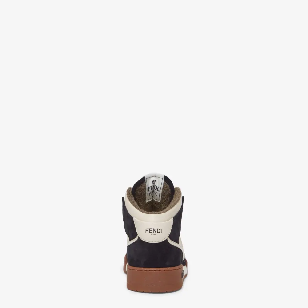 Giày Fendi Match High Top Leather 'Black' 7E1569AHH2F1FZB - Ảnh 4