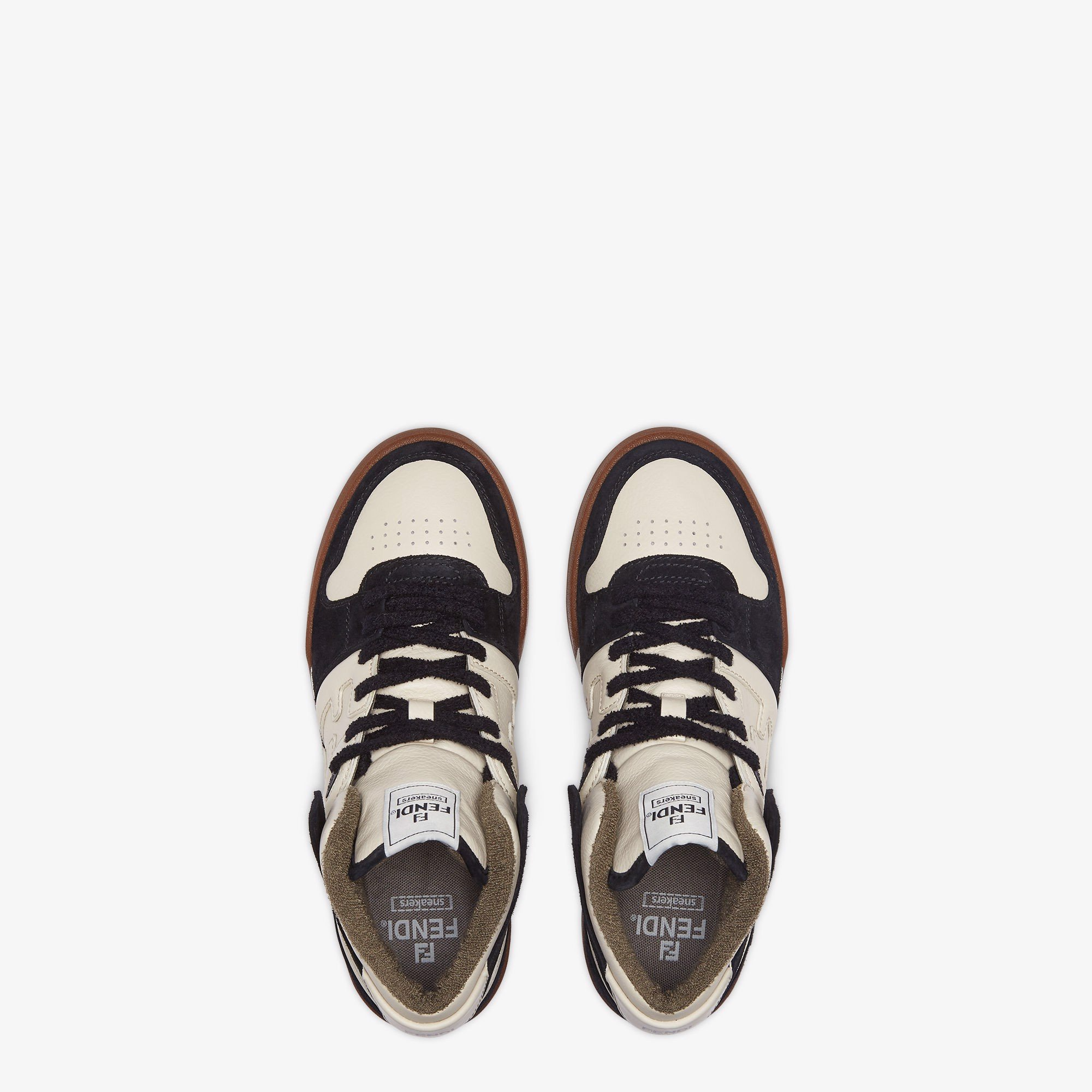 Giày Fendi Match High Top Leather 'Black' 7E1569AHH2F1FZB - Ảnh 3