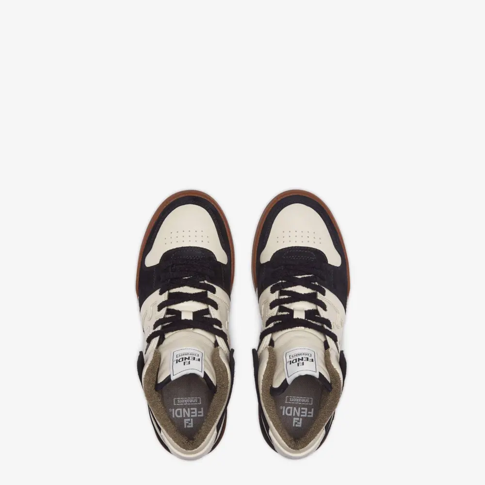 Giày Fendi Match High Top Leather 'Black' 7E1569AHH2F1FZB - Ảnh 3